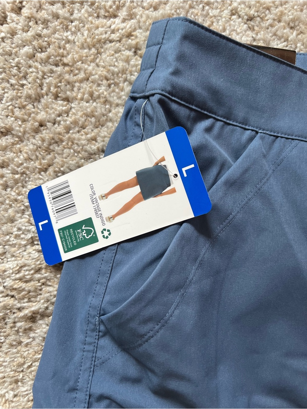 Women’s blue 32 degrees cool skort NWT - Picture 2 of 3